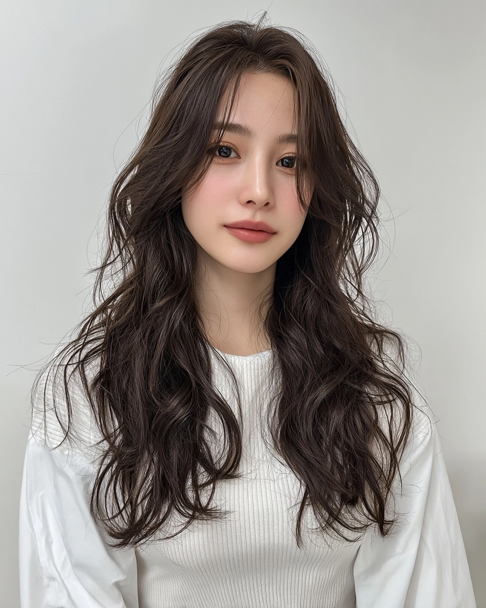 8 Elegant Soft Wave Styles in Seoul | Korea Hair Salon 10 elegant soft wave Seoul - Style 7 at Korea Hair Salon Seoul