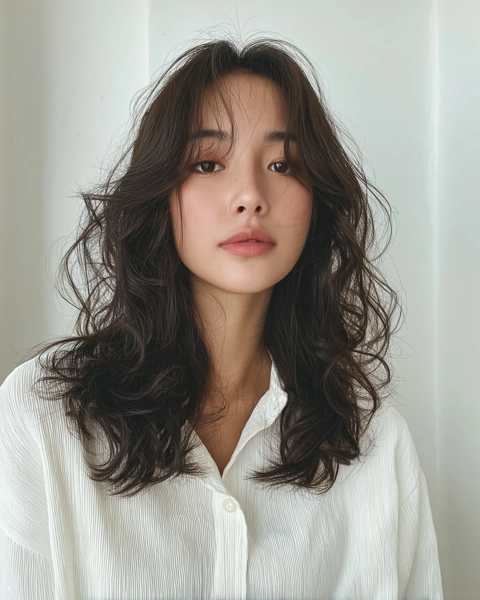 8 Elegant Wavy Hair Styles Seoul | Korea Hair Salon 3 elegant wavy hair Seoul - Style 1 at Korea Hair Salon Seoul