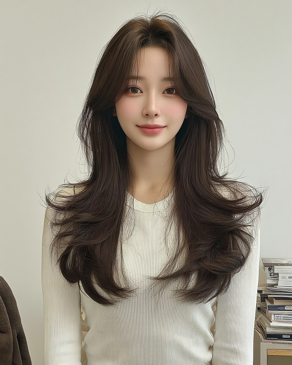 8 Elegant Wavy Hair Styles Seoul | Korea Hair Salon 10 elegant wavy hair Seoul - Style 7 at Korea Hair Salon Seoul