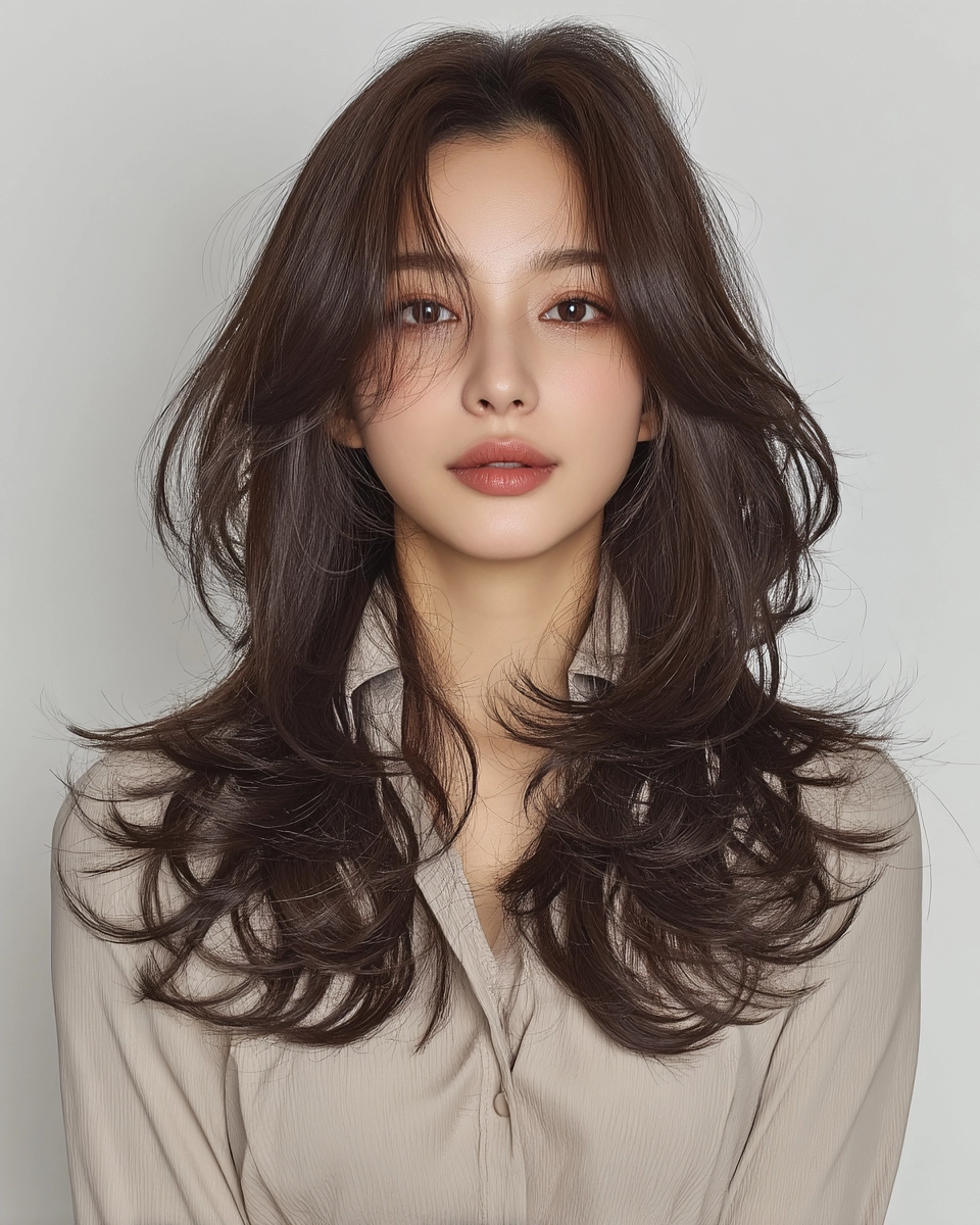 8 Elegant Wavy Hair Styles Seoul | Korea Hair Salon 11 elegant wavy hair Seoul - Style 8 at Korea Hair Salon Seoul