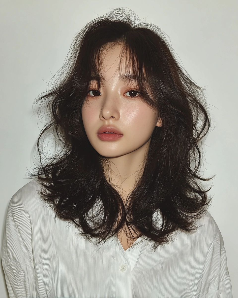 8 Elegant Wavy Hairstyles Seoul | Korea Hair Salon 3 elegant wavy hairstyles Seoul - Style 1 at Korea Hair Salon Seoul
