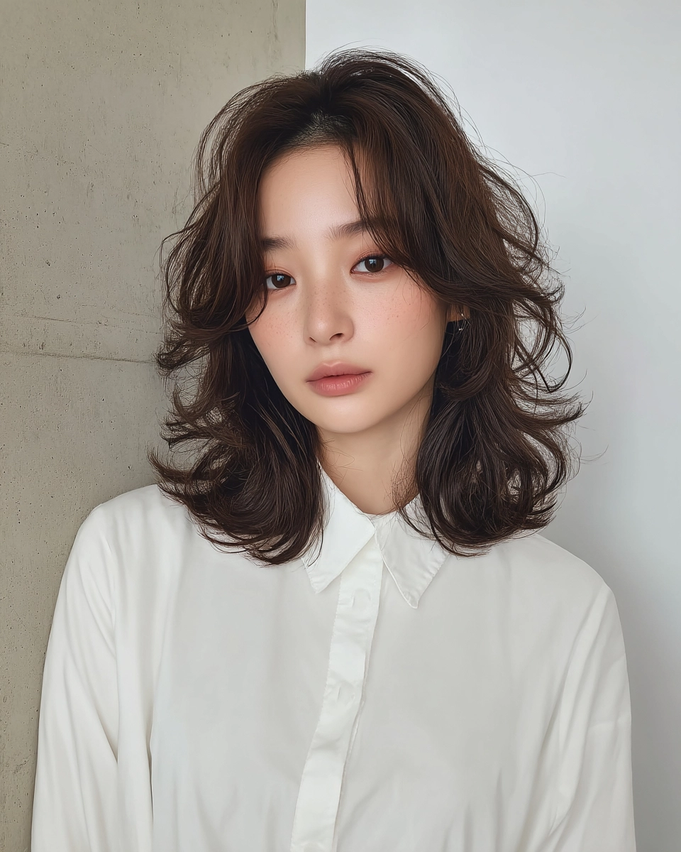 8 Elegant Wavy Hairstyles Seoul | Korea Hair Salon 5 elegant wavy hairstyles Seoul - Style 3 at Korea Hair Salon Seoul