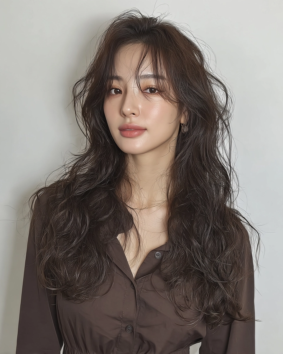 8 Elegant Wavy Hairstyles Seoul | Korea Hair Salon 9 elegant wavy hairstyles Seoul - Style 6 at Korea Hair Salon Seoul
