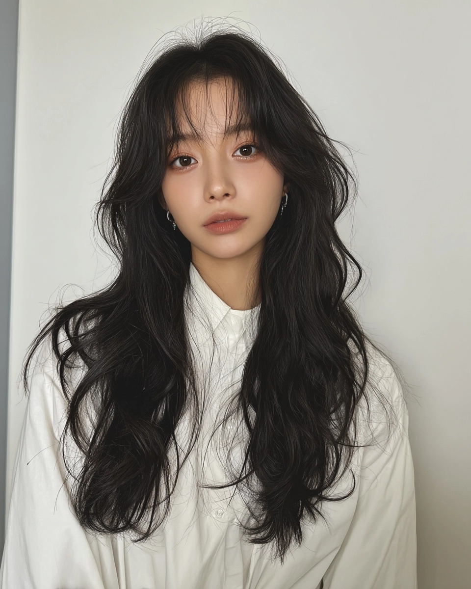 8 Elegant Wavy Hairstyles Seoul | Korea Hair Salon 11 elegant wavy hairstyles Seoul - Style 8 at Korea Hair Salon Seoul