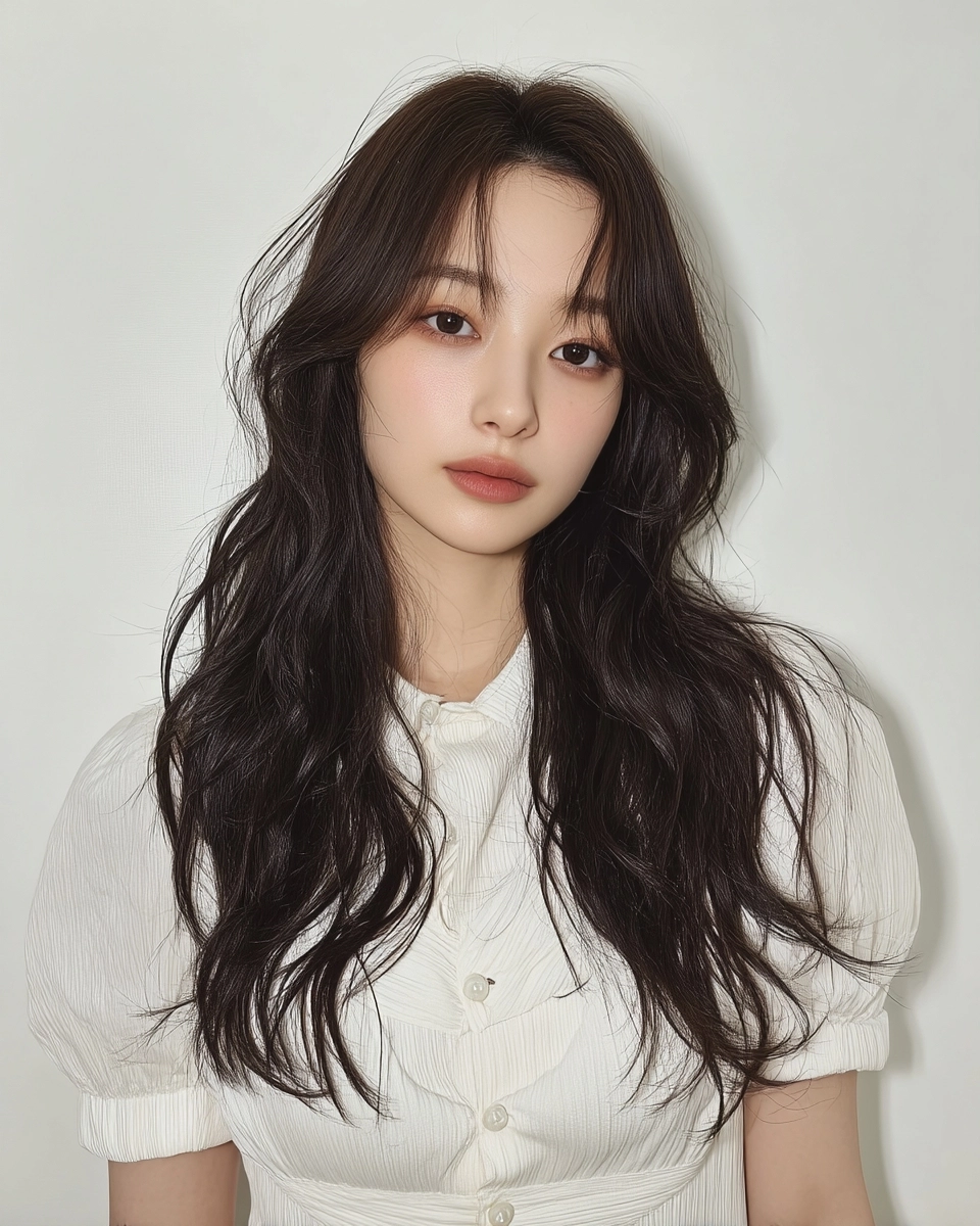 8 Gorgeous Soft Layered Waves Korea 2026 | Korea Hair Salon 5 soft layered waves Korea 2026 - Style 3 at Korea Hair Salon Seoul