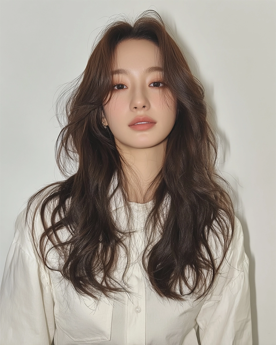 8 Hairstyles for Long Faces 2026 | Korea Hair Salon 7 hairstyles for long faces 2026 - Style 4 at Korea Hair Salon Seoul