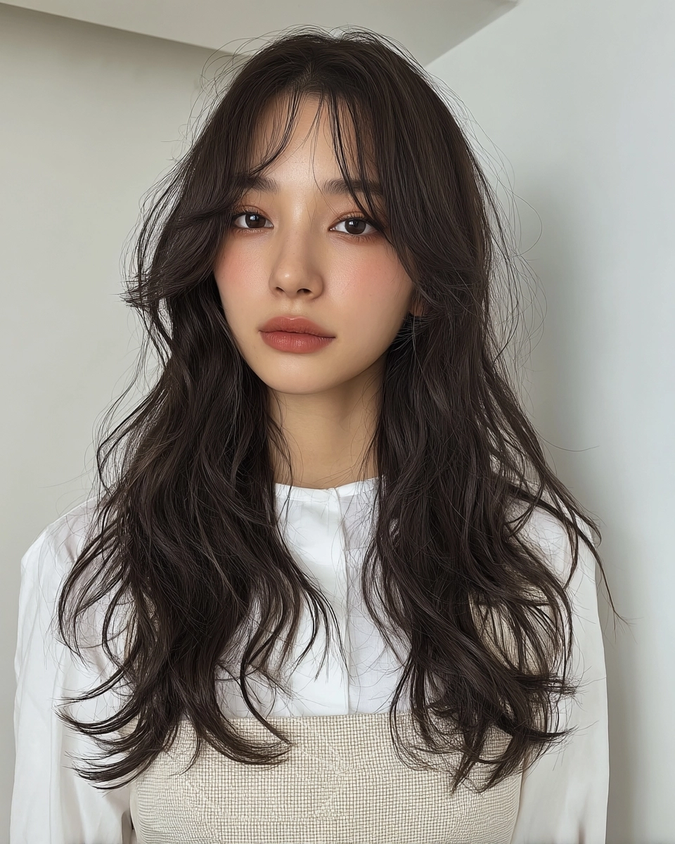 8 Hairstyles for Long Faces 2026 | Korea Hair Salon 11 hairstyles for long faces 2026 - Style 8 at Korea Hair Salon Seoul
