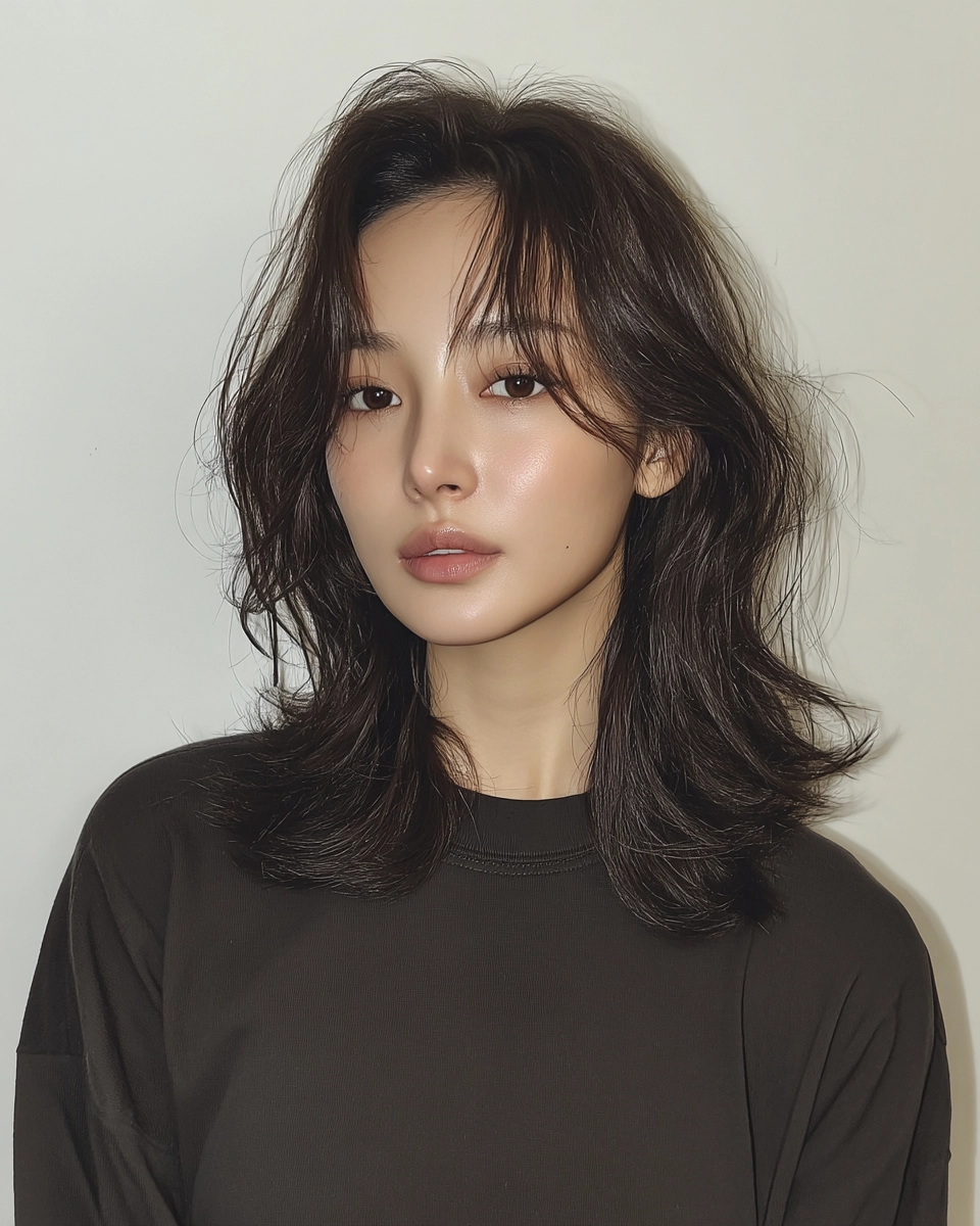 8 Hairstyles for Long Faces in Seoul | Korea Hair Salon 5 hairstyles for long faces in Seoul - Style 3 at Korea Hair Salon Seoul