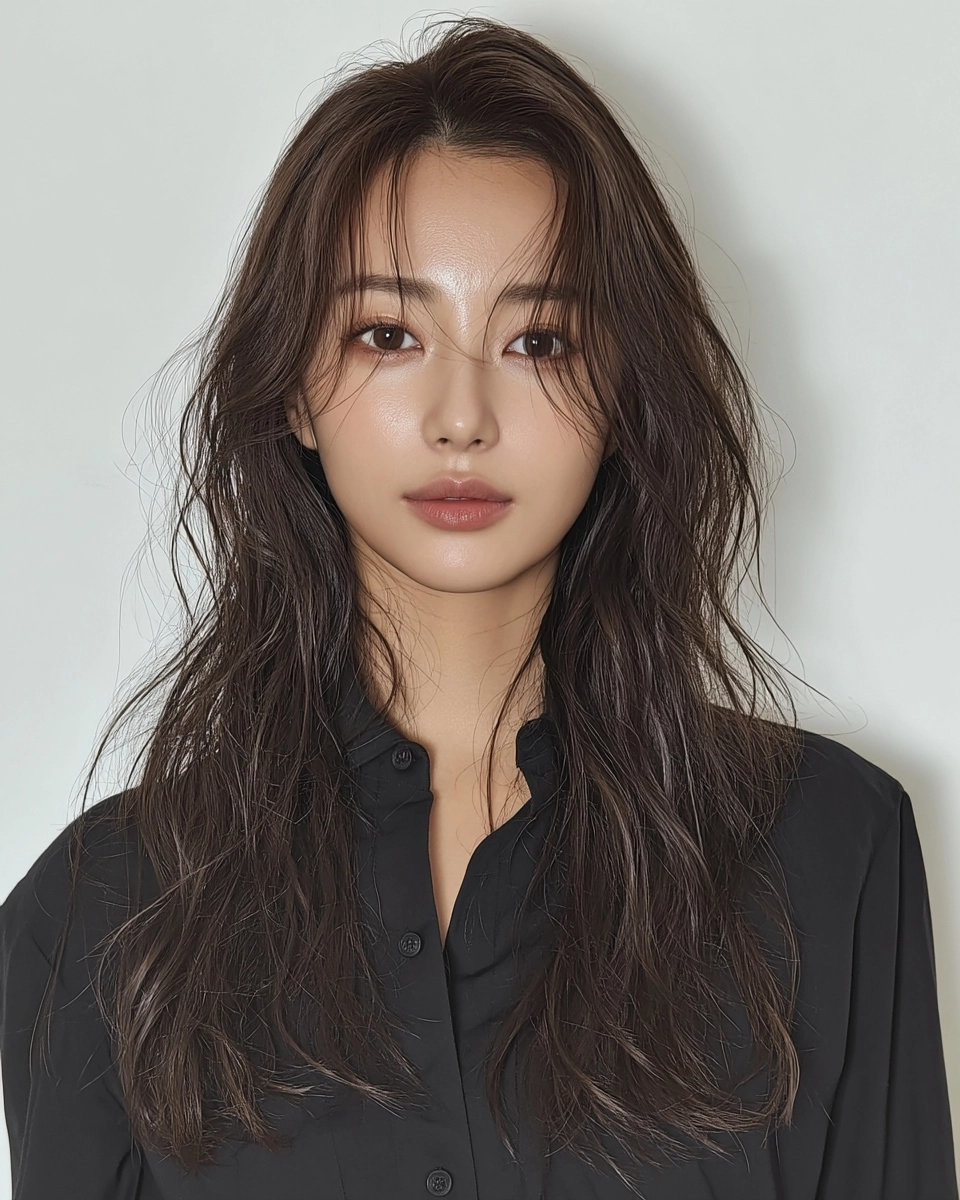 8 Hairstyles for Long Faces in Seoul | Korea Hair Salon 7 hairstyles for long faces in Seoul - Style 4 at Korea Hair Salon Seoul