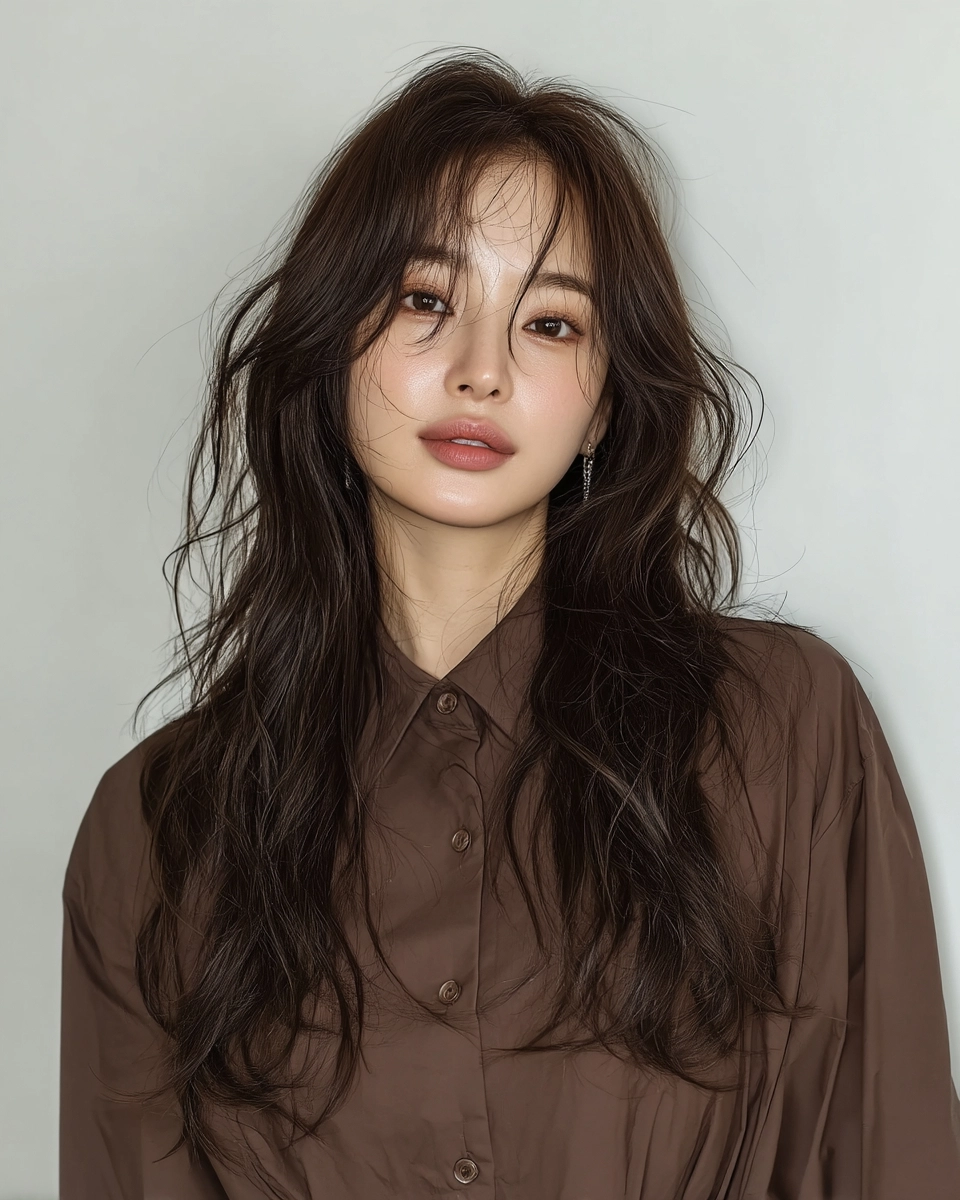 8 Hairstyles for Long Faces in Seoul | Korea Hair Salon 10 hairstyles for long faces in Seoul - Style 7 at Korea Hair Salon Seoul