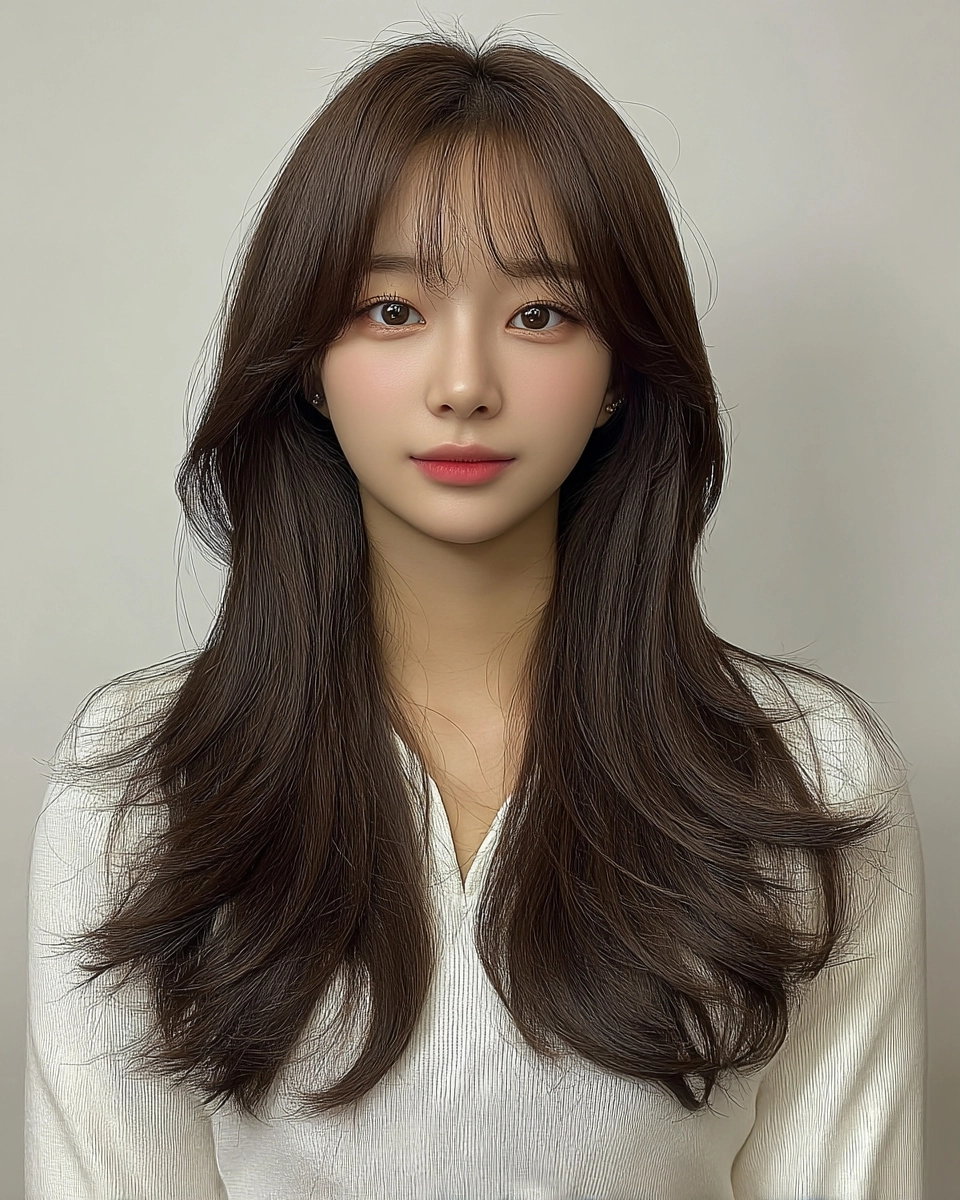 8 Layered Haircuts for 2026 | Korea Hair Salon 7 layered haircuts Korea 2026 - Style 4 at Korea Hair Salon Seoul