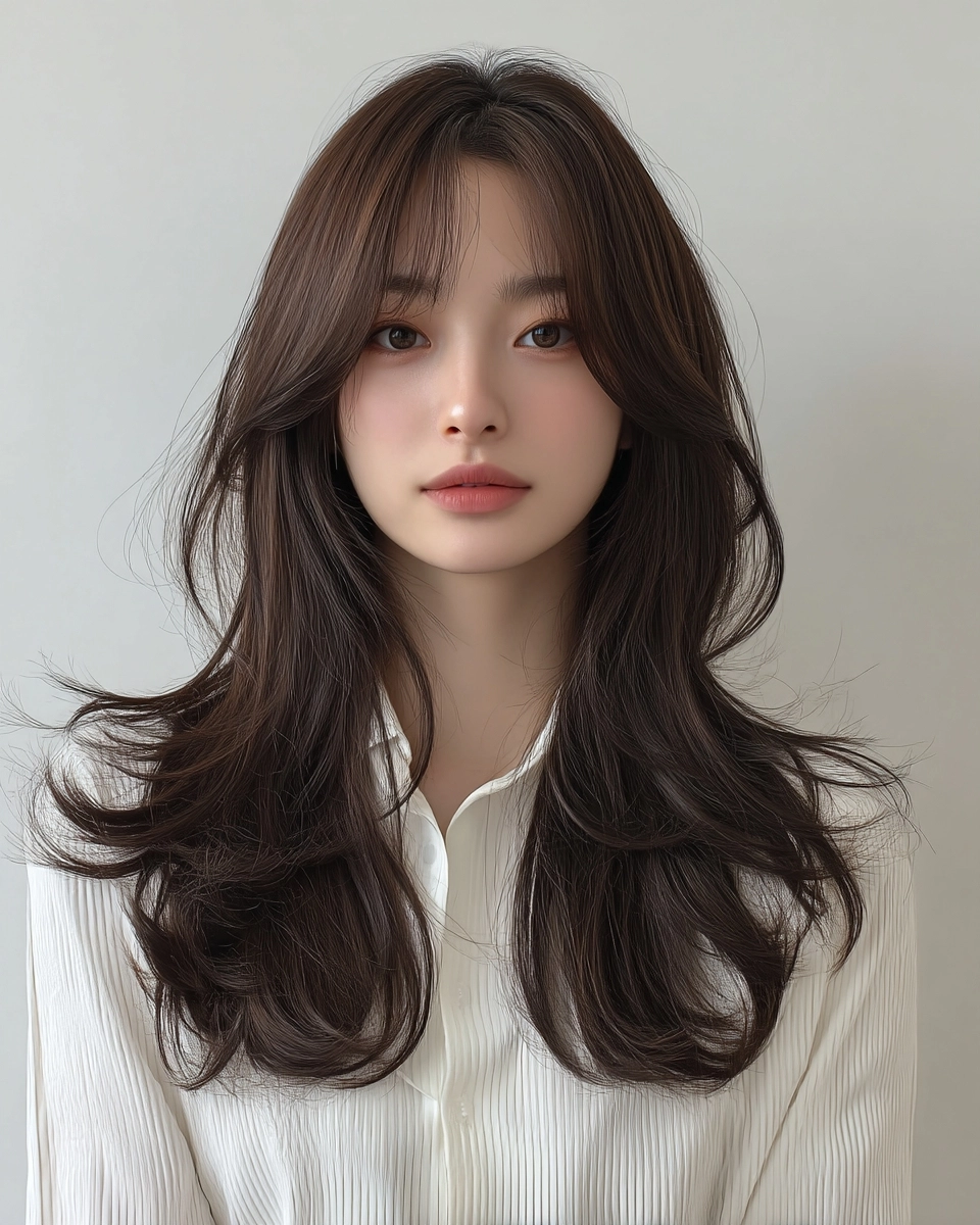 8 Layered Haircuts for 2026 | Korea Hair Salon 9 layered haircuts Korea 2026 - Style 6 at Korea Hair Salon Seoul