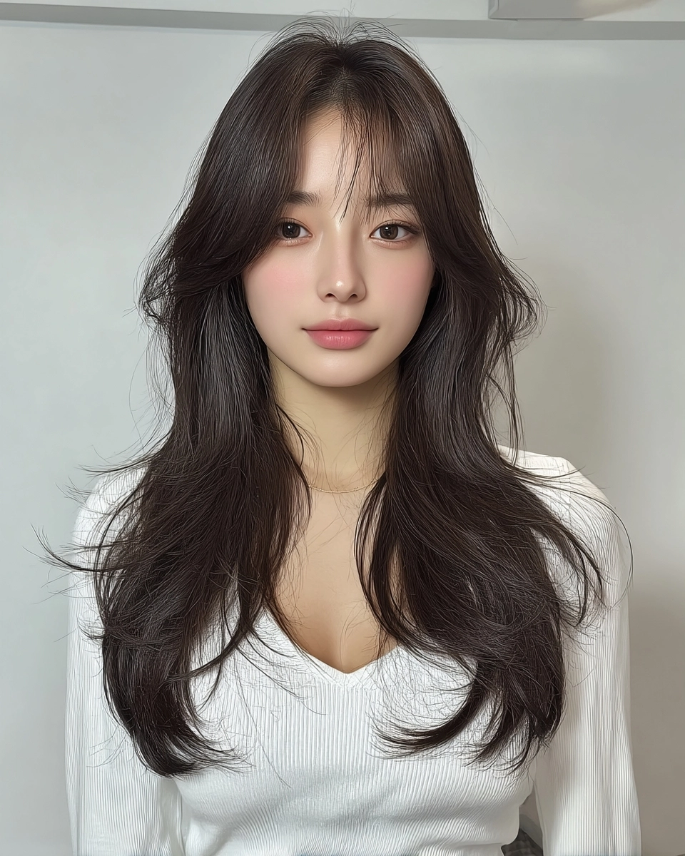 8 Layered Haircuts Seoul 2026 | Korea Hair Salon 5 layered haircuts Seoul 2026 - Style 3 at Korea Hair Salon Seoul