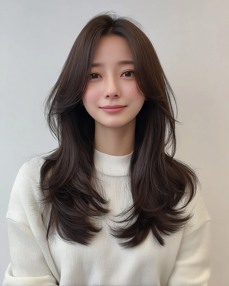 8 Layered Korean Hair Styles 2026 | Korea Hair Salon 4 layered Korean hair styles 2026 - Style 2 at Korea Hair Salon Seoul