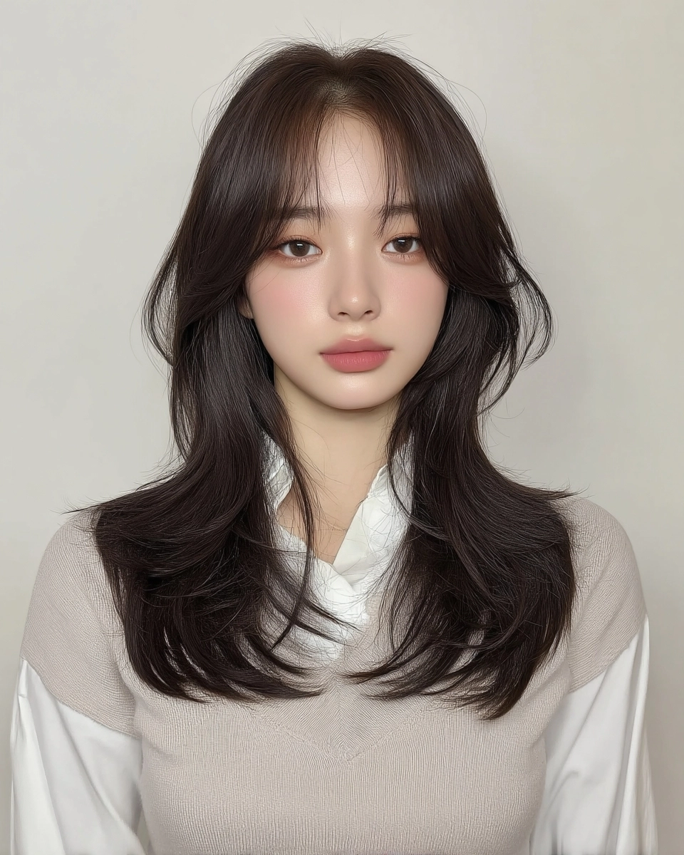 8 Layered Korean Hair Styles 2026 | Korea Hair Salon 8 layered Korean hair styles 2026 - Style 5 at Korea Hair Salon Seoul
