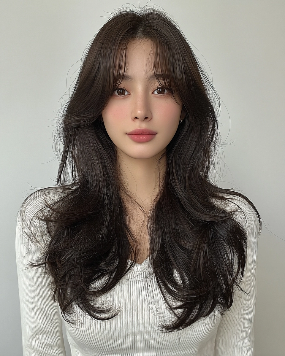 8 Layered Medium Haircuts Seoul | Korea Hair Salon 11 layered medium haircuts Seoul - Style 8 at Korea Hair Salon Seoul