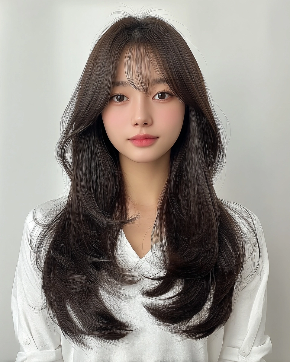 8 Soft Layered Haircuts 2026 | Korea Hair Salon 4 soft layered haircuts Seoul 2026 - Style 2 at Korea Hair Salon Seoul