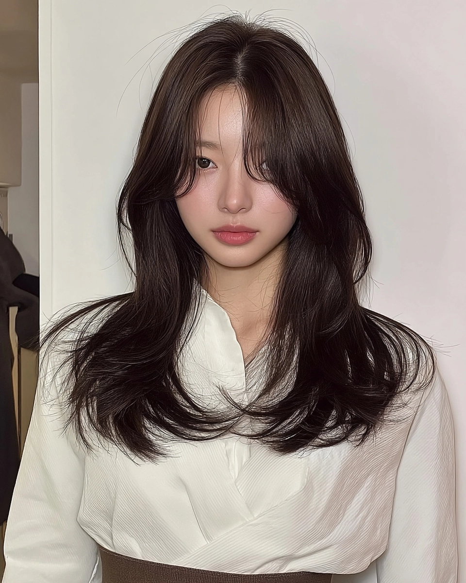 8 Soft Layered Haircuts 2026 | Korea Hair Salon 7 soft layered haircuts Seoul 2026 - Style 4 at Korea Hair Salon Seoul