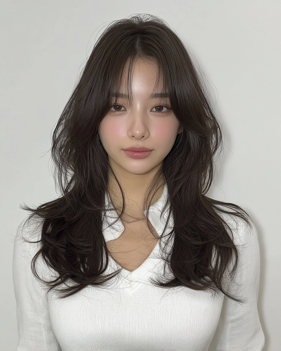 8 Soft Layered Haircuts 2026 | Korea Hair Salon 9 soft layered haircuts Seoul 2026 - Style 6 at Korea Hair Salon Seoul
