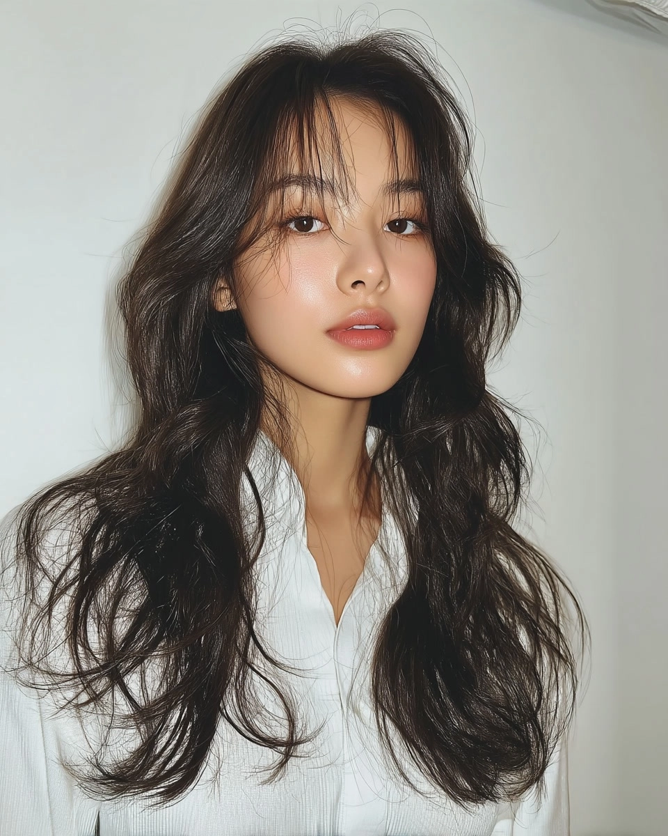 8 Soft Layered Haircuts 2026 | Korea Hair Salon 11 soft layered haircuts Seoul 2026 - Style 8 at Korea Hair Salon Seoul