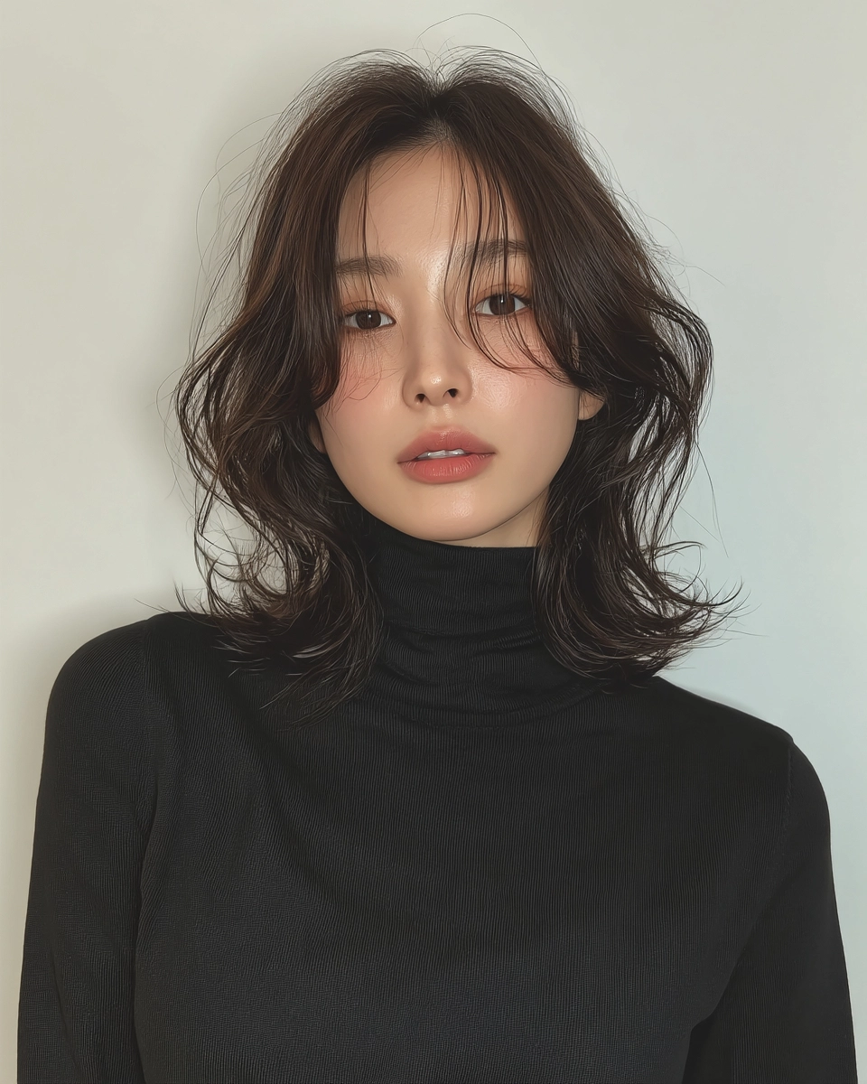 8 Soft Wave Perm Styles 2026 in Korea | Korea Hair Salon 3 soft wave perm Korea 2026 - Style 1 at Korea Hair Salon Seoul