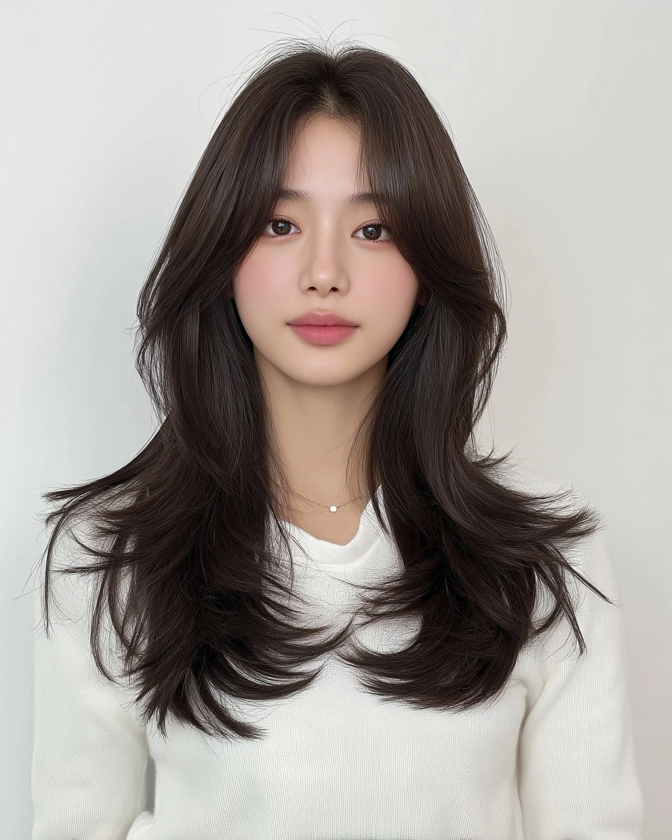 8 Soft Wave Perm Styles 2026 in Korea | Korea Hair Salon 4 soft wave perm Korea 2026 - Style 2 at Korea Hair Salon Seoul