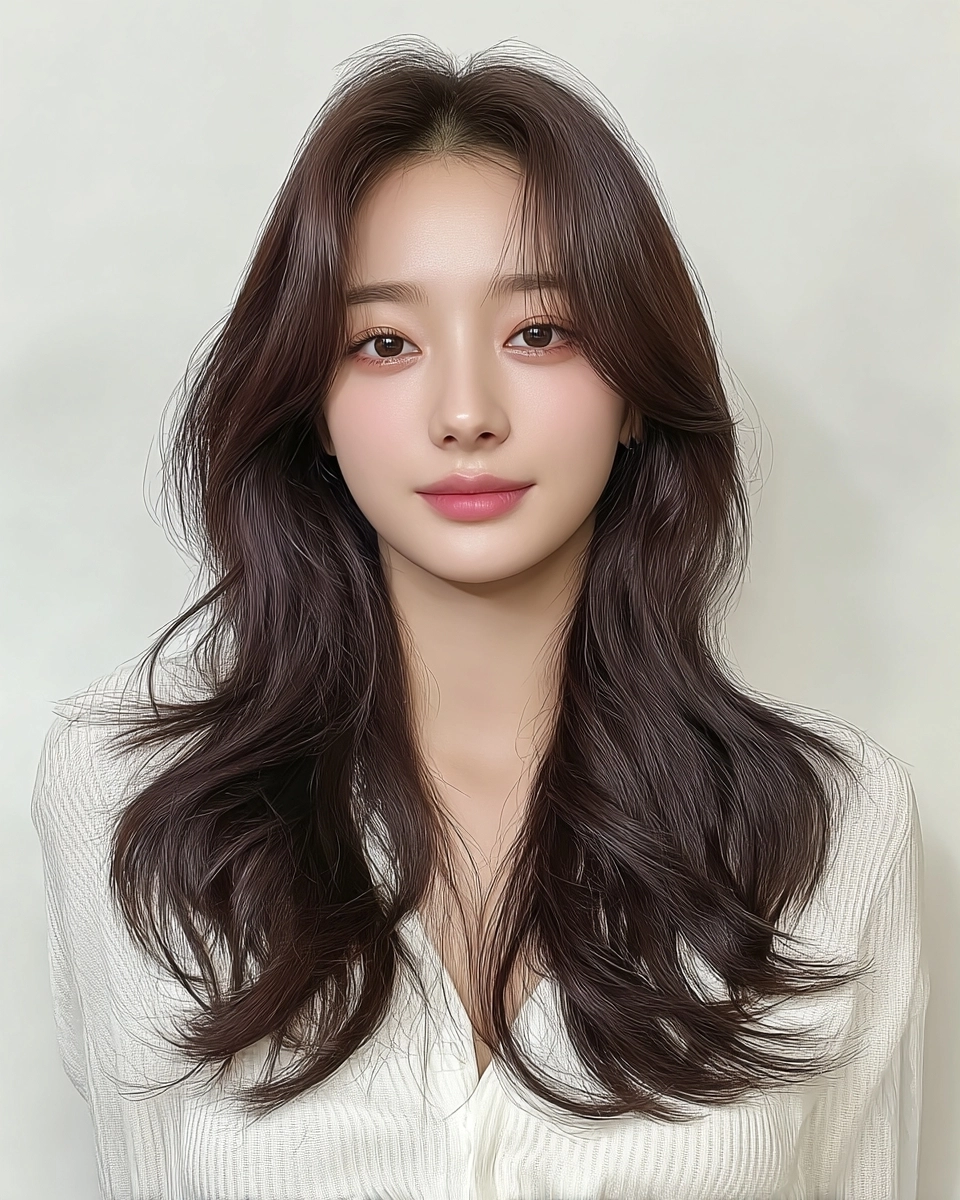 8 Soft Wave Perm Styles 2026 in Korea | Korea Hair Salon 7 soft wave perm Korea 2026 - Style 4 at Korea Hair Salon Seoul