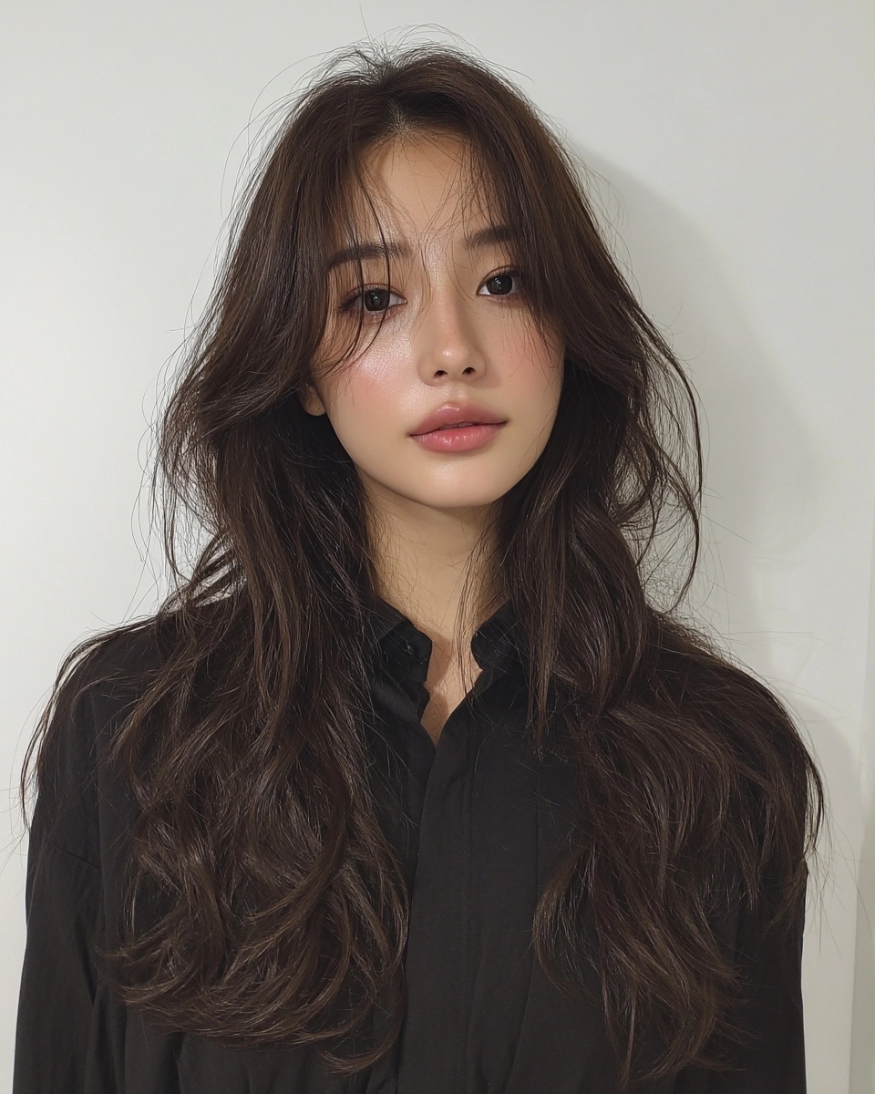 8 Soft Wave Perm Styles 2026 in Korea | Korea Hair Salon 8 soft wave perm Korea 2026 - Style 5 at Korea Hair Salon Seoul
