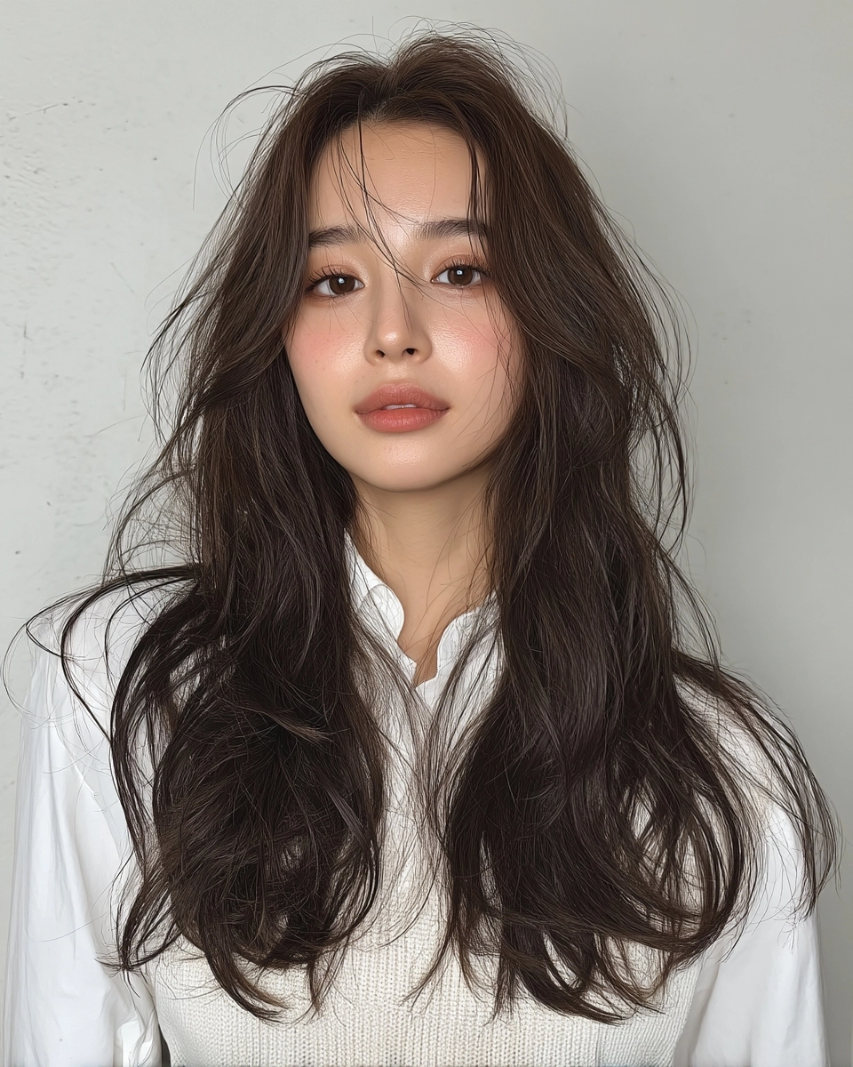 8 Soft Wave Perm Styles 2026 in Korea | Korea Hair Salon 9 soft wave perm Korea 2026 - Style 6 at Korea Hair Salon Seoul