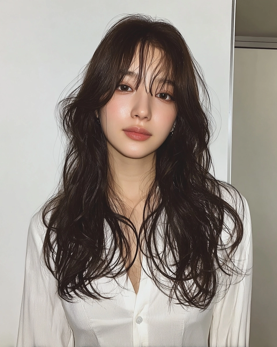 8 Soft Wave Perm Styles 2026 in Korea | Korea Hair Salon 10 soft wave perm Korea 2026 - Style 7 at Korea Hair Salon Seoul
