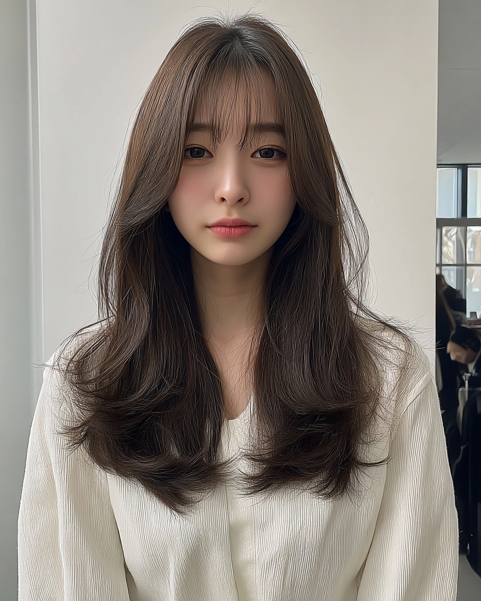 8 Soft Wave Perm Styles 2026 in Korea | Korea Hair Salon 11 soft wave perm Korea 2026 - Style 8 at Korea Hair Salon Seoul