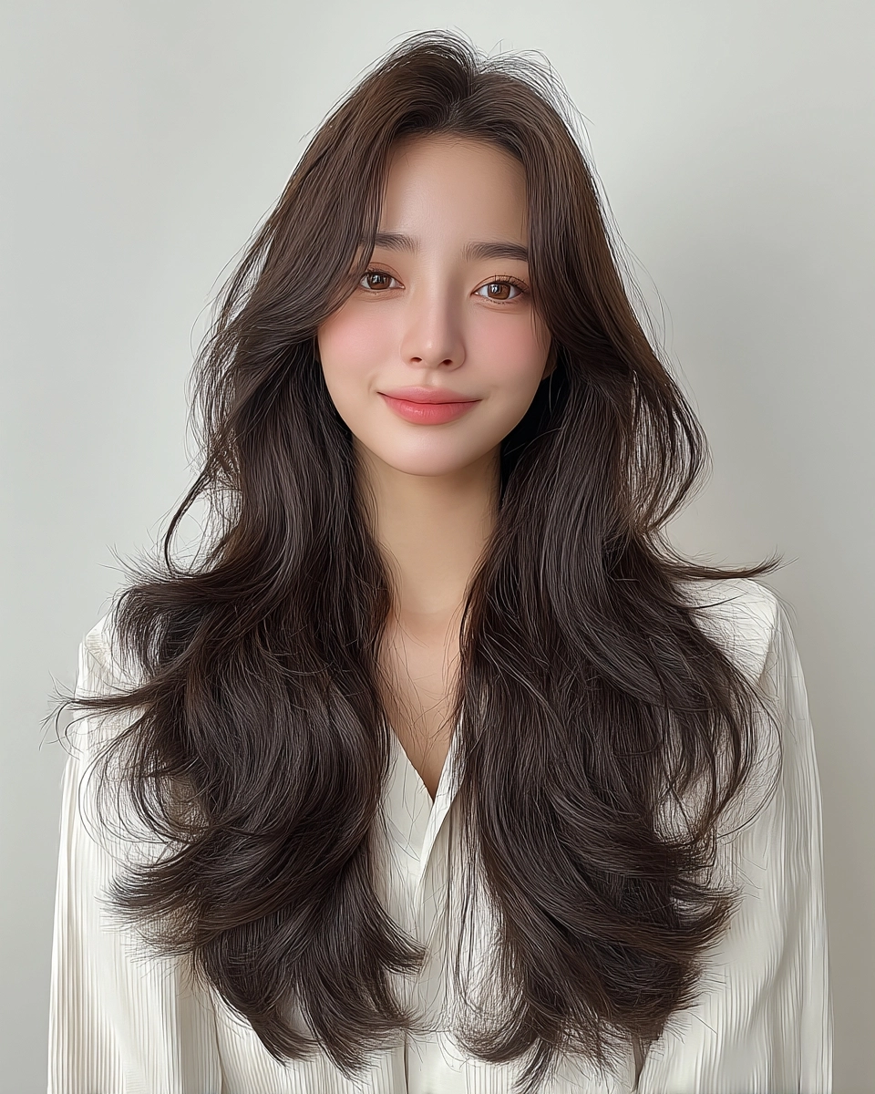 8 Soft Wave Perm Styles 2026 | Korea Hair Salon 3 soft wave perm Korea 2026 - Style 1 at Korea Hair Salon Seoul