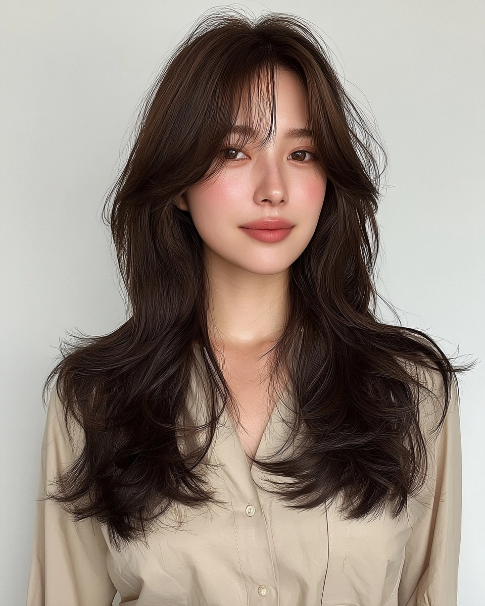 8 Soft Wave Perm Styles 2026 | Korea Hair Salon 3 soft wave perm styles 2026 - Style 1 at Korea Hair Salon Seoul