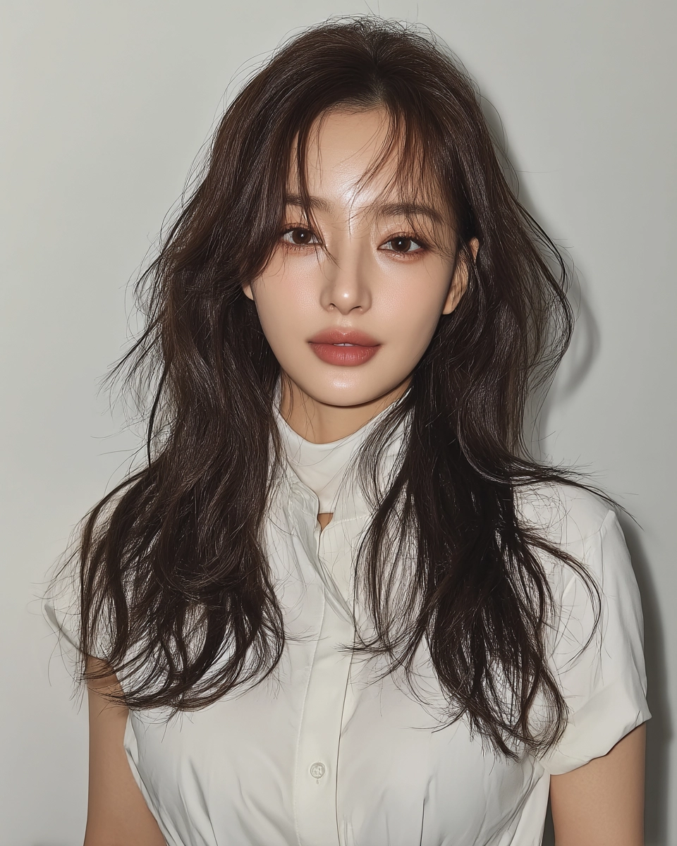 8 Soft Wave Perm Styles 2026 | Korea Hair Salon 4 soft wave perm Korea 2026 - Style 2 at Korea Hair Salon Seoul