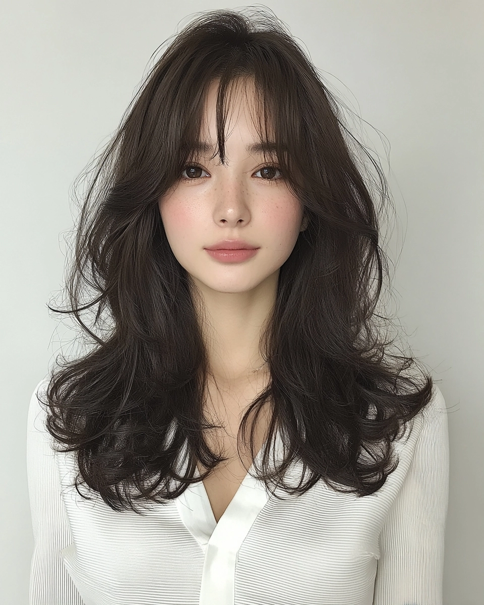 8 Soft Wave Perm Styles 2026 | Korea Hair Salon 5 soft wave perm Korea 2026 - Style 3 at Korea Hair Salon Seoul
