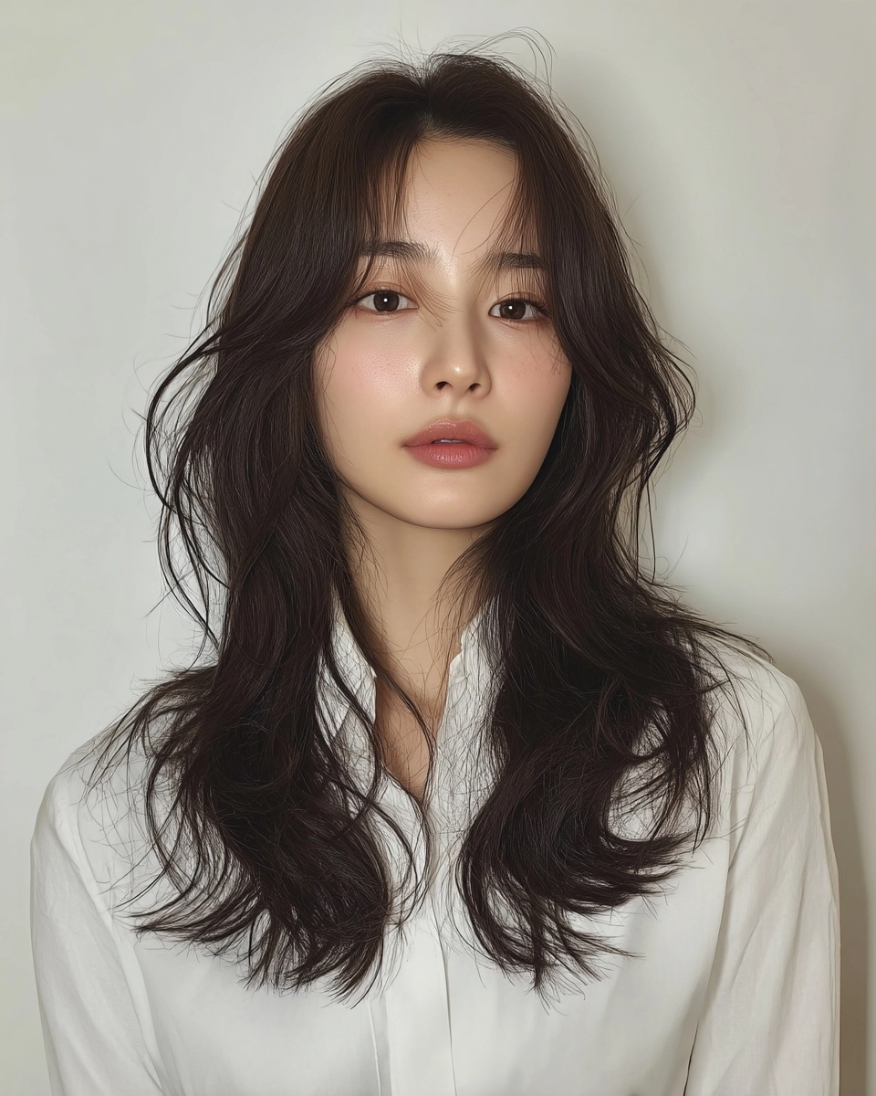 8 Soft Wave Perm Styles 2026 | Korea Hair Salon 5 soft wave perm Korea 2026 - Style 3 at Korea Hair Salon Seoul