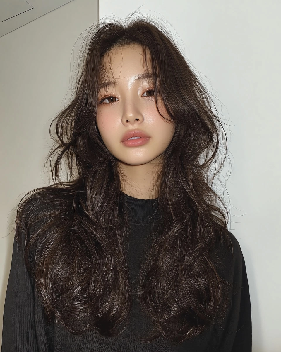 8 Soft Wave Perm Styles 2026 | Korea Hair Salon 7 soft wave perm Seoul 2026 - Style 4 at Korea Hair Salon Seoul