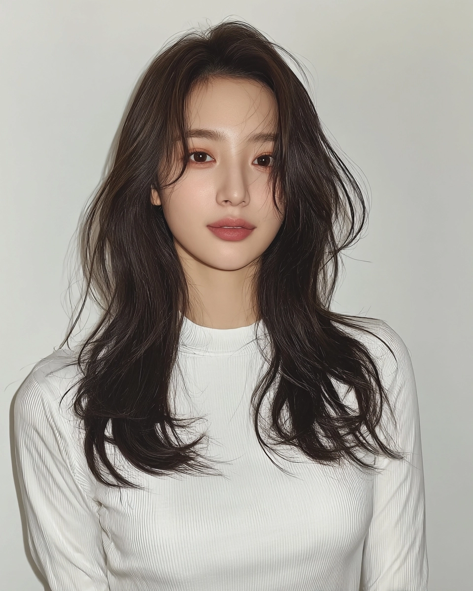 8 Soft Wave Perm Styles 2026 | Korea Hair Salon 7 soft wave perm Korea 2026 - Style 4 at Korea Hair Salon Seoul
