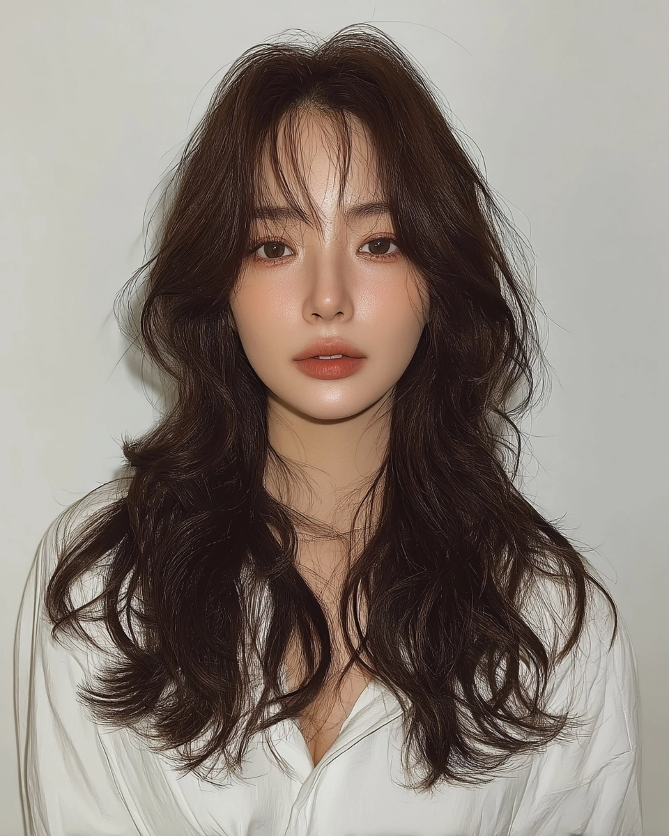 8 Soft Wave Perm Styles 2026 | Korea Hair Salon 9 soft wave perm Korea 2026 - Style 6 at Korea Hair Salon Seoul