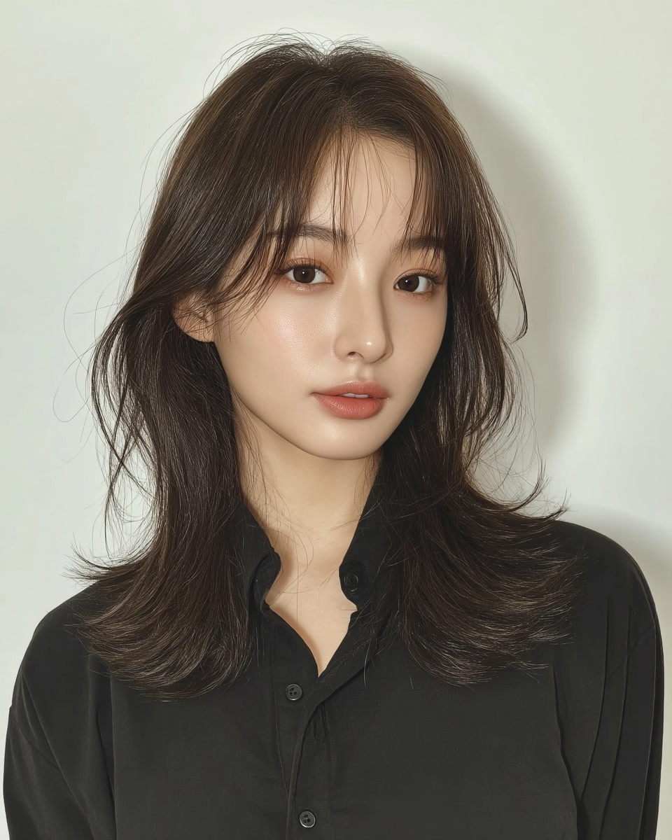8 Soft Wave Perm Styles 2026 | Korea Hair Salon 9 soft wave perm Korea 2026 - Style 6 at Korea Hair Salon Seoul