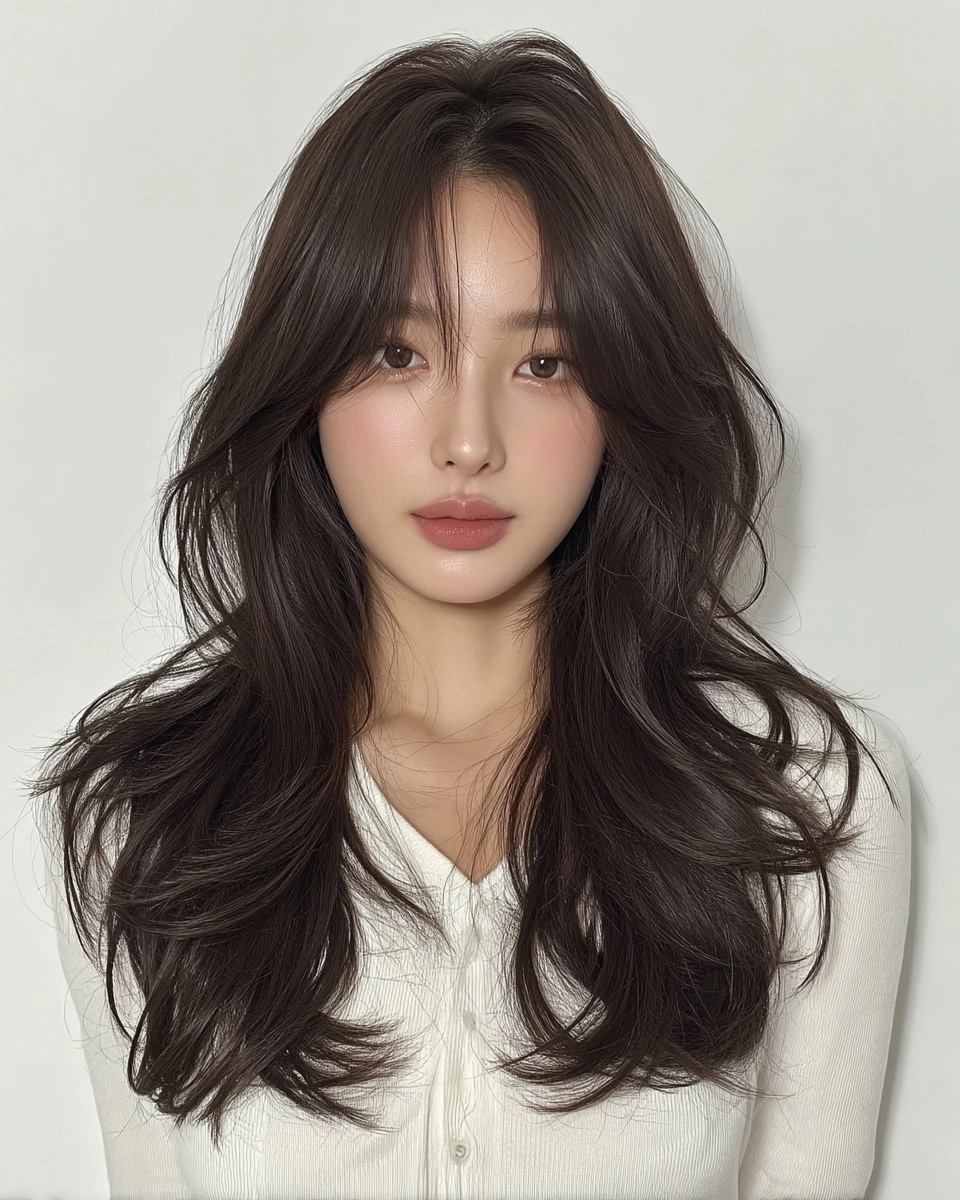 8 Soft Wave Perm Styles 2026 | Korea Hair Salon 10 soft wave perm Korea 2026 - Style 7 at Korea Hair Salon Seoul