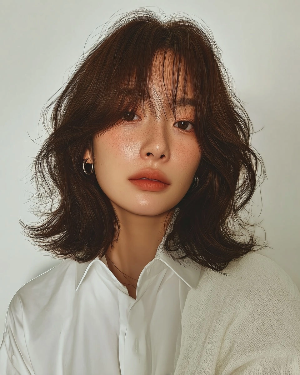 8 Soft Wave Perm Styles 2026 | Korea Hair Salon 10 soft wave perm Korea 2026 - Style 7 at Korea Hair Salon Seoul