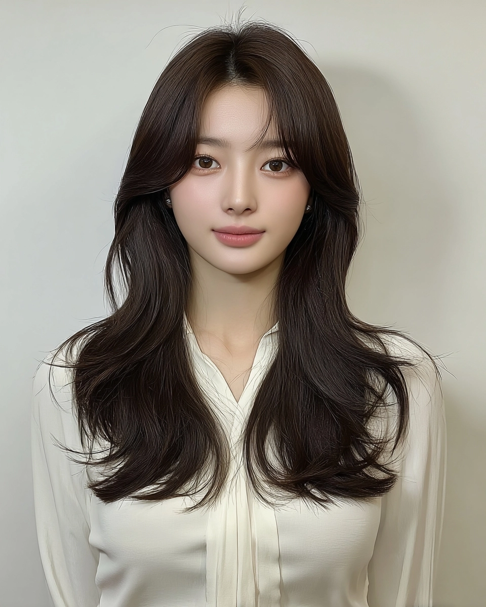8 Soft Wave Perm Styles 2026 | Korea Hair Salon 11 soft wave perm Korea 2026 - Style 8 at Korea Hair Salon Seoul