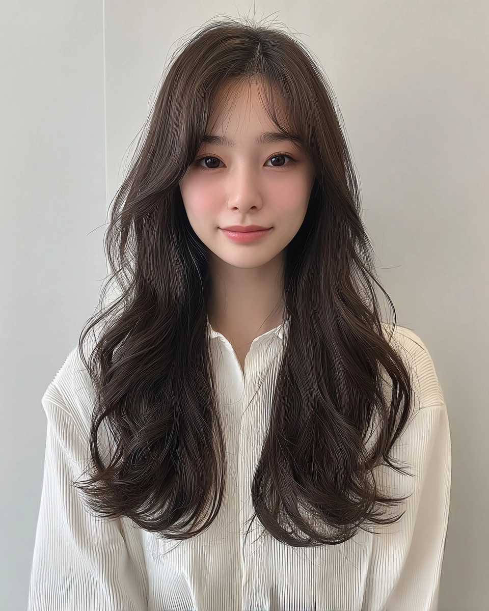 8 Soft Wave Perm Styles 2026 | Korea Hair Salon 11 soft wave perm Korea 2026 - Style 8 at Korea Hair Salon Seoul