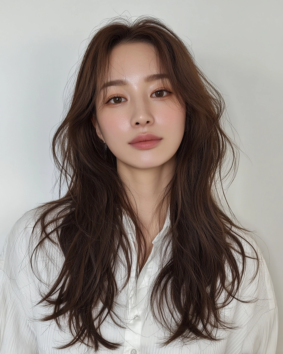 8 Soft Wave Perm Styles for 2026 | Korea Hair Salon 4 soft wave perm 2026 - Style 2 at Korea Hair Salon Seoul