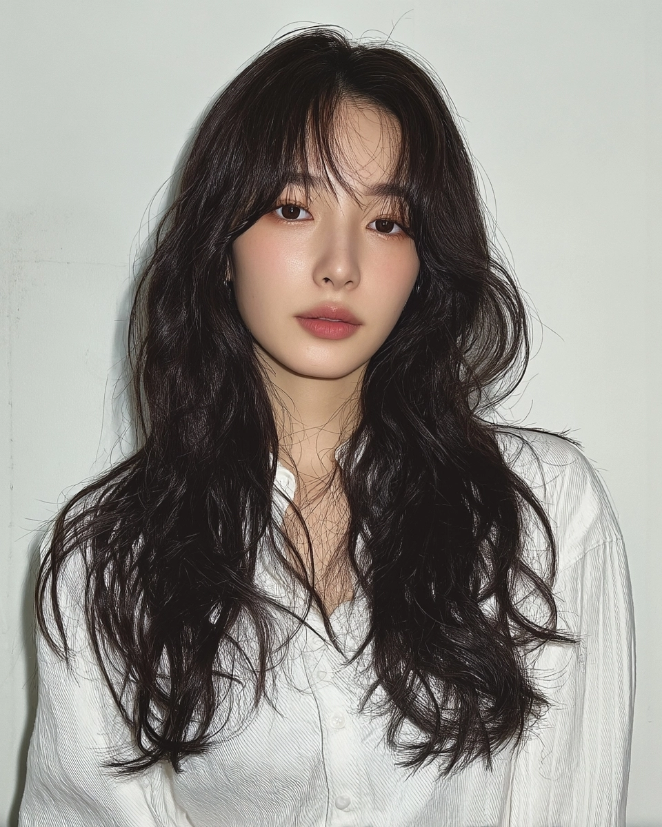 8 Soft Wave Perm Styles for 2026 | Korea Hair Salon 5 soft wave perm 2026 - Style 3 at Korea Hair Salon Seoul