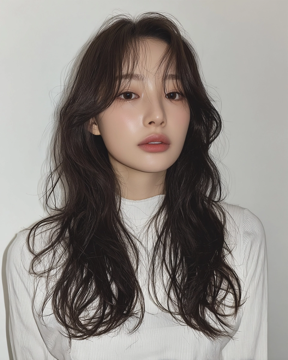 8 Soft Wave Perm Styles for 2026 | Korea Hair Salon 9 soft wave perm 2026 - Style 6 at Korea Hair Salon Seoul