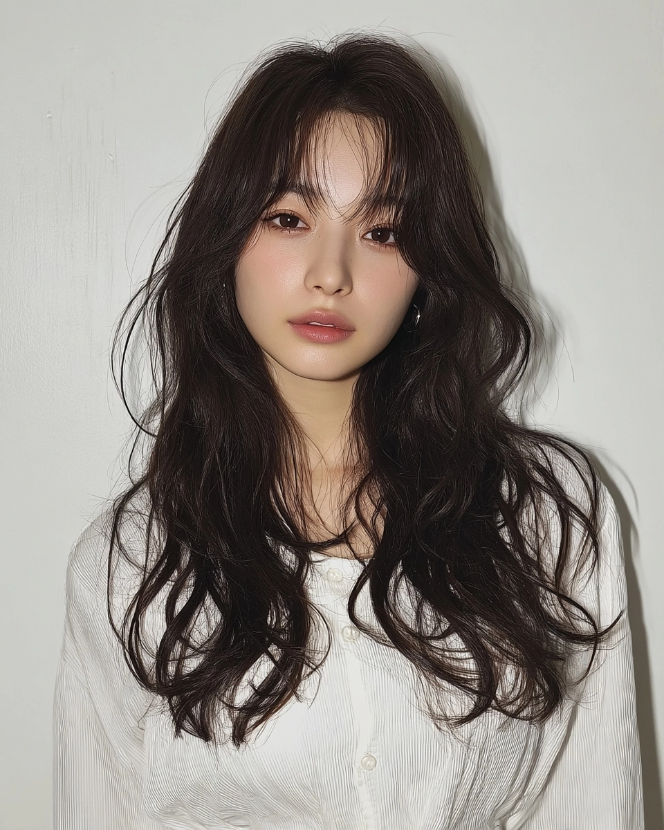 8 Stunning Face-Framing Layers 2026 | Korea Hair Salon 7 face-framing layers Seoul 2026 - Style 4 at Korea Hair Salon Seoul