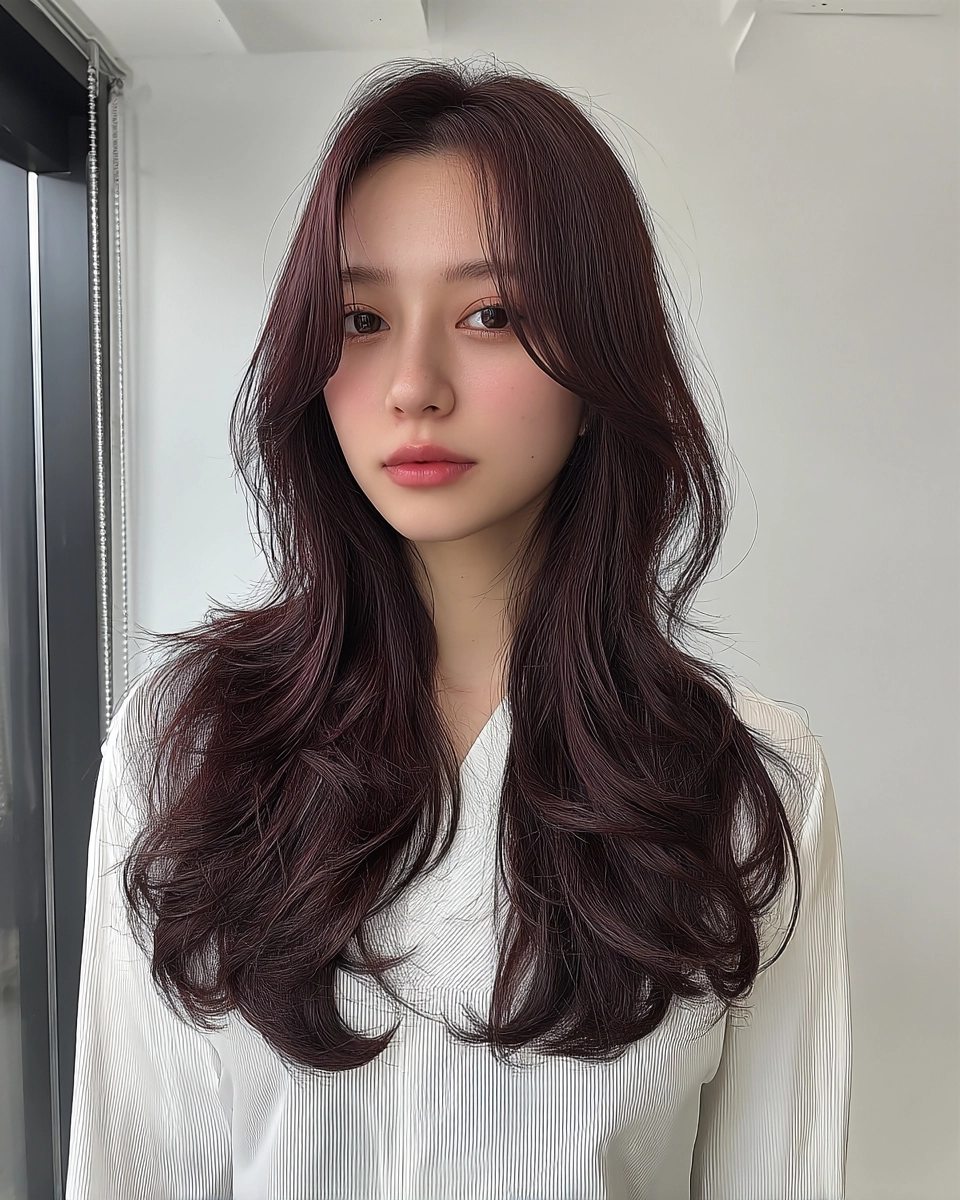 8 Stunning Face-Framing Layers 2026 | Korea Hair Salon 8 face-framing layers Seoul 2026 - Style 5 at Korea Hair Salon Seoul