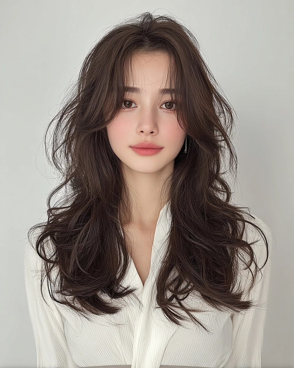 8 Stunning Face-Framing Layers 2026 | Korea Hair Salon 10 face-framing layers Seoul 2026 - Style 7 at Korea Hair Salon Seoul
